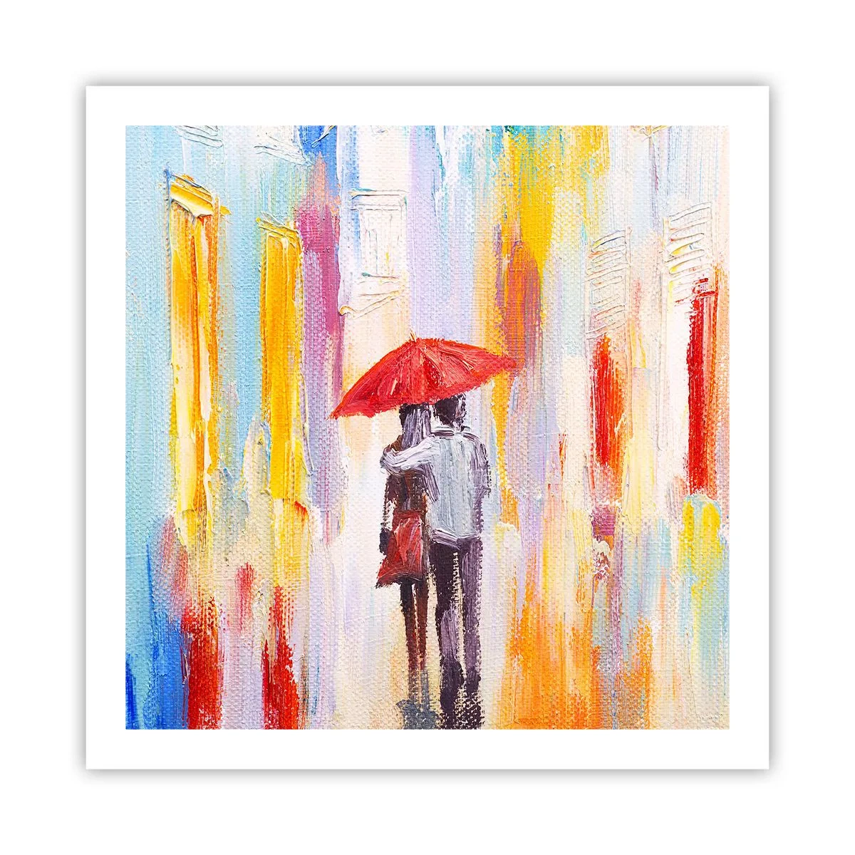 Plagát - Nech prší ďalej - 60x60 cm