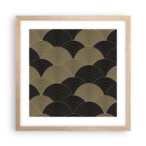 Plagát v ráme zo svetlého duba - Jednota v mnohosti - 40x40 cm