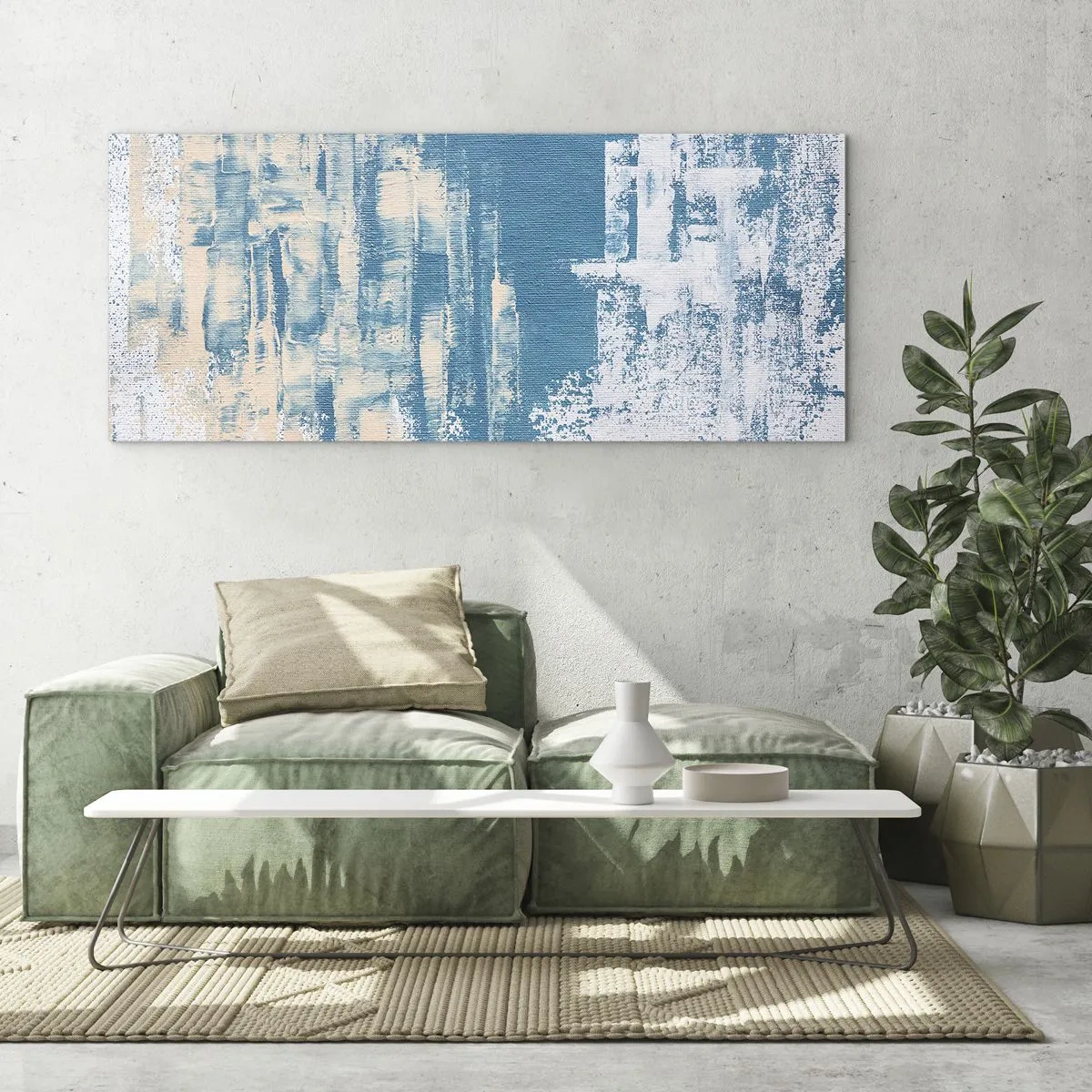 Obraz na skle - Cez cencúľ - 100x40 cm