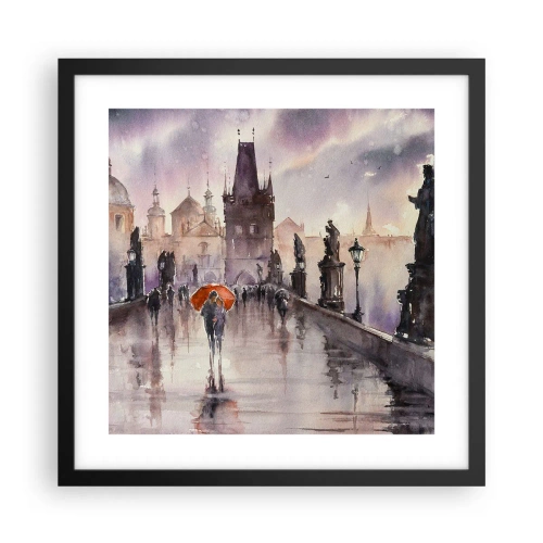 Plagát v čiernom ráme - Ľudia sa nemenia - 40x40 cm