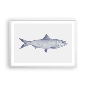 Plagát v bielom ráme - Pozdravy zo severných morí - 70x50 cm