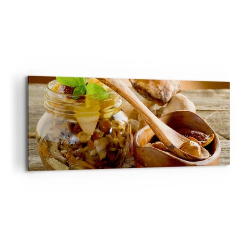 Obraz na plátne - Či už čerstvý alebo solený, alebo jesenný… - 100x40 cm