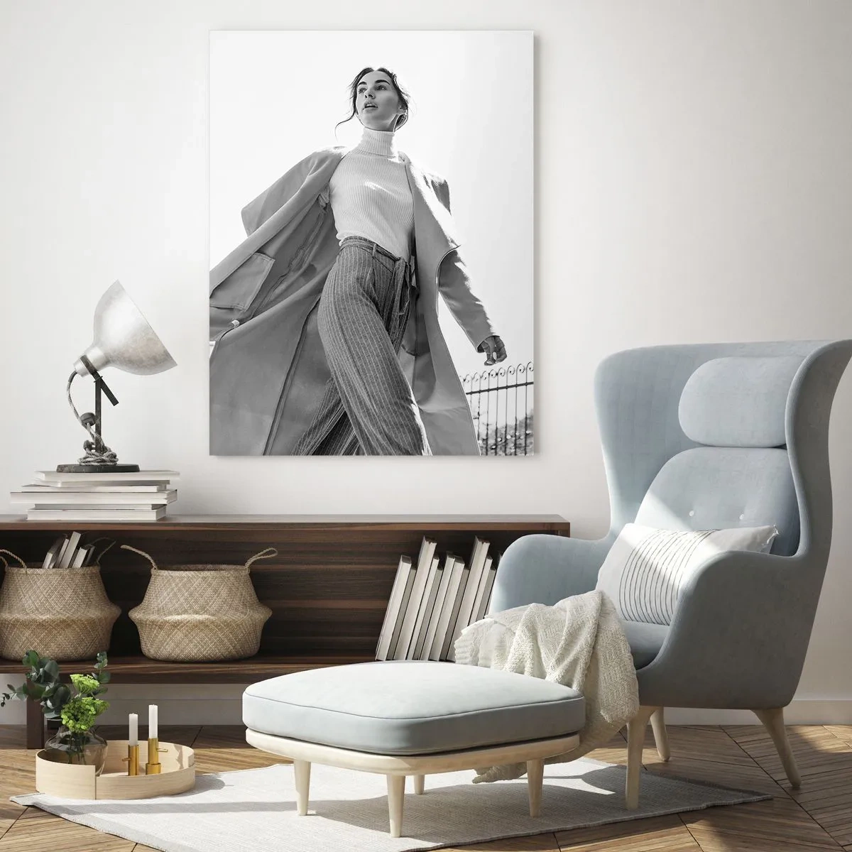 Obraz na skle - Ideš so mnou? - 50x70 cm