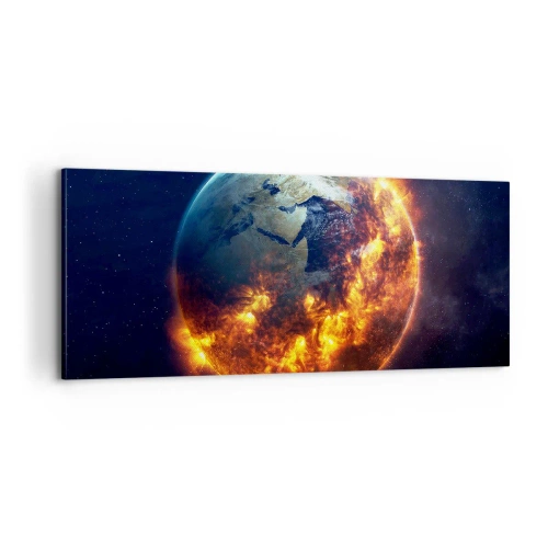 Obraz na plátne - Plameň apokalypsy - 100x40 cm