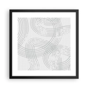 Plagát v čiernom ráme - Jednoduché východisko neexistuje - 40x40 cm