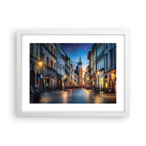 Plagát v bielom ráme - Krakovský pôvab - 40x30 cm