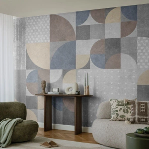 Fototapeta Standard Eco - Keramická fantázia - Abstrakcia, Kus, Geometrický vzor - 500x350 cm