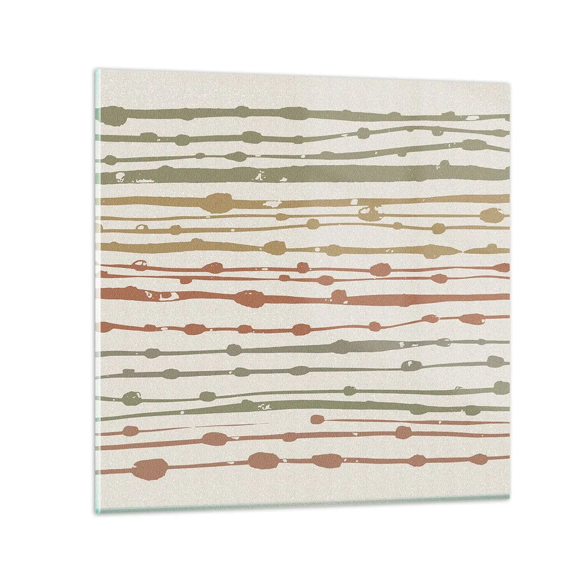 Obraz na skle - Hudobný záznam farieb - 60x60 cm