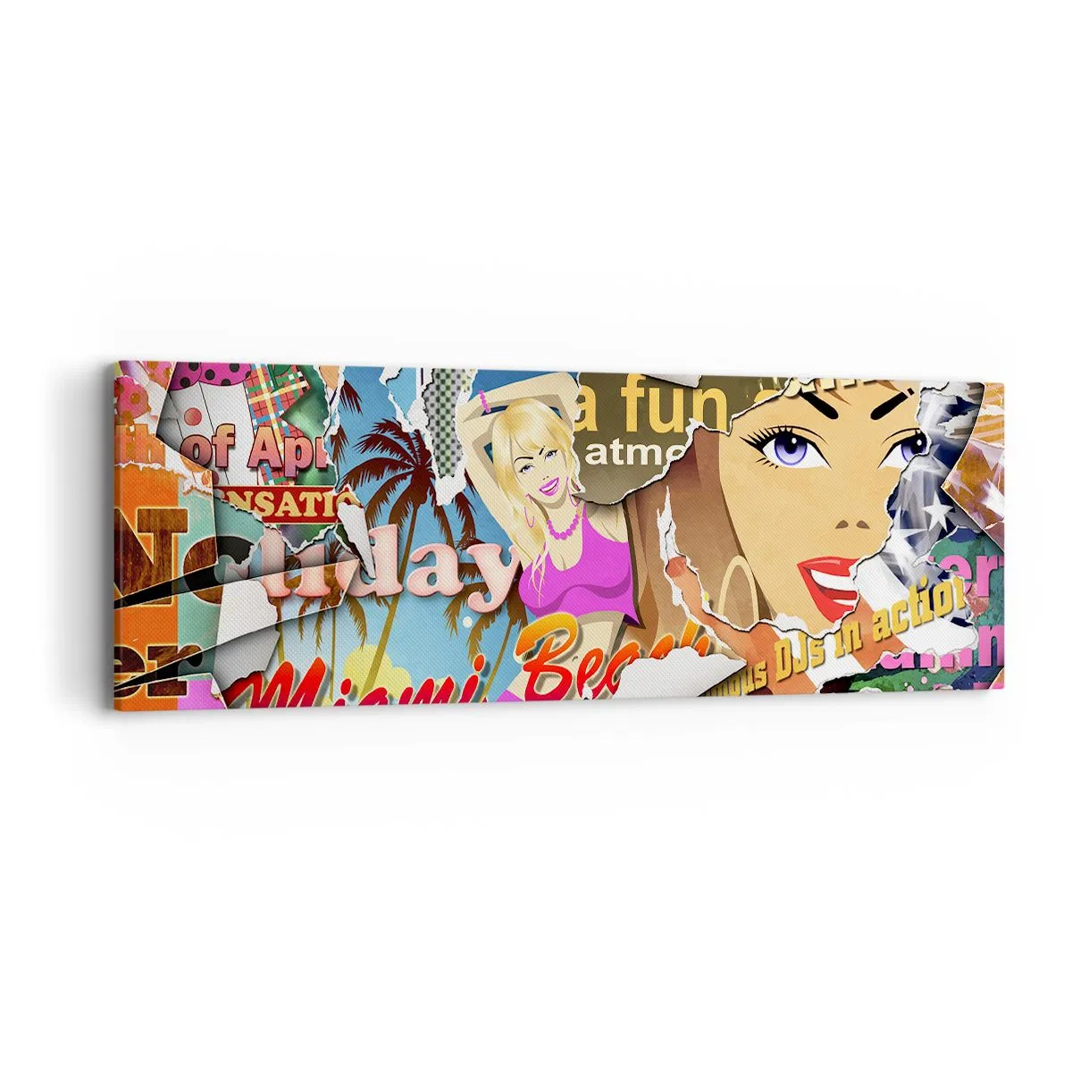 Obraz na plátne - Prázdninová retrospektíva - 90x30 cm