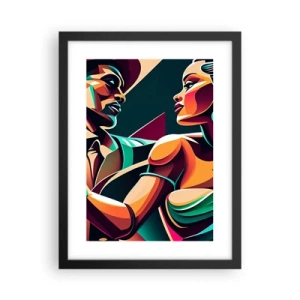 Plagát v čiernom ráme - V rytme srdca - 30x40 cm
