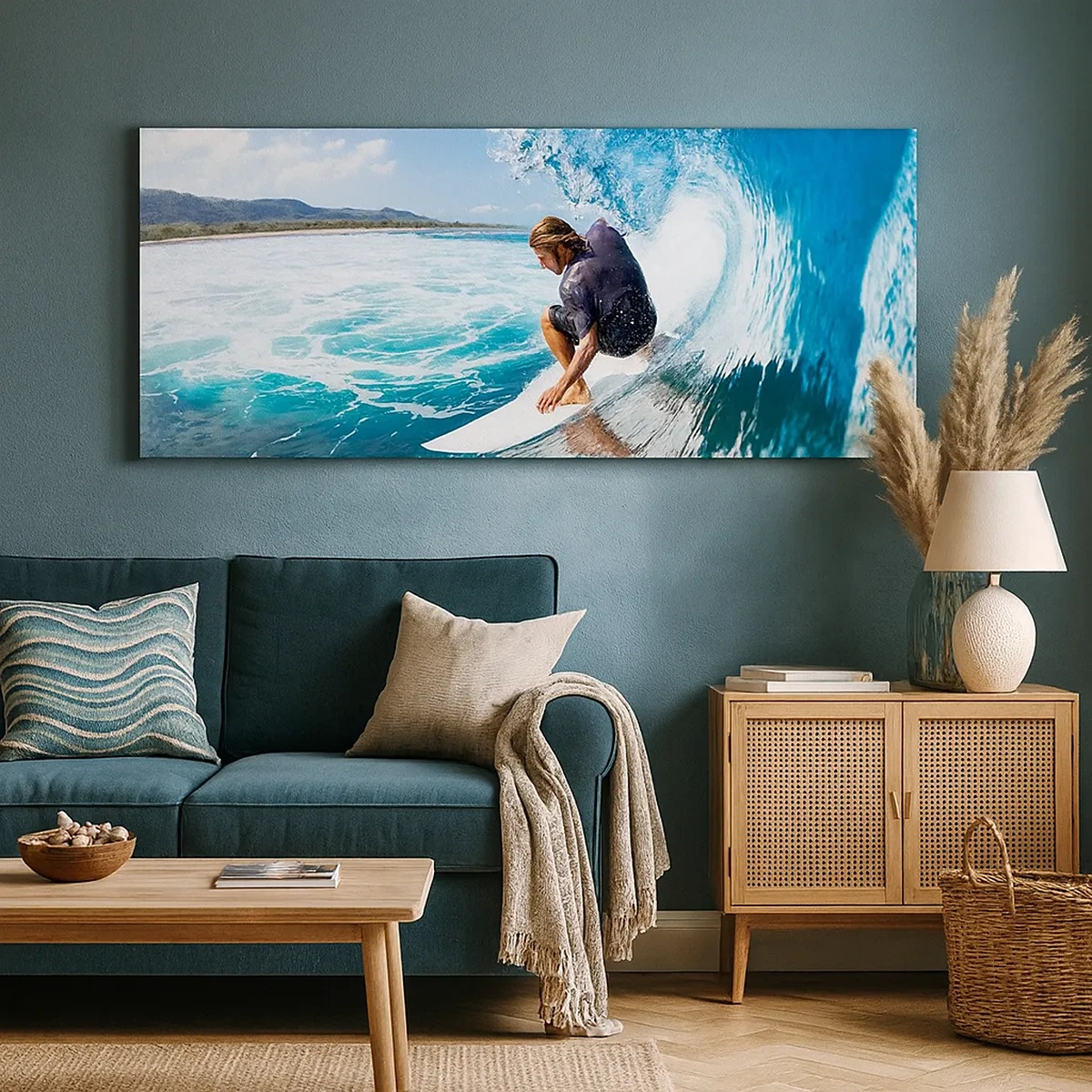 Obraz na plátne - Tancujúci s vlnami - 30x30 cm