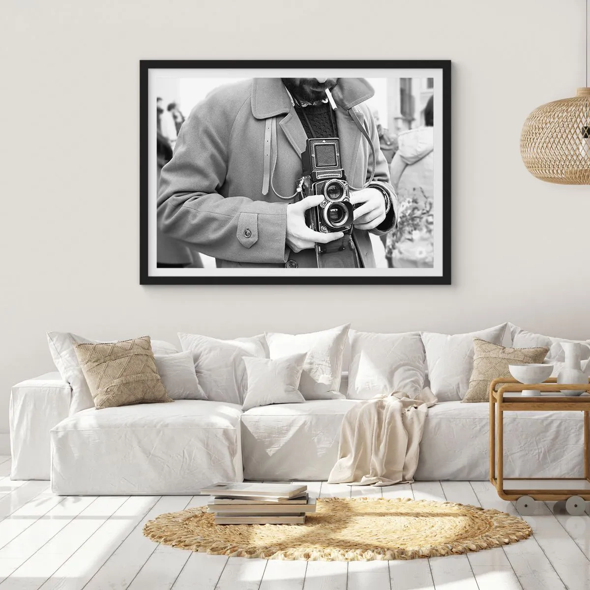 Plagát v čiernom ráme - V retro štýle - 100x70 cm