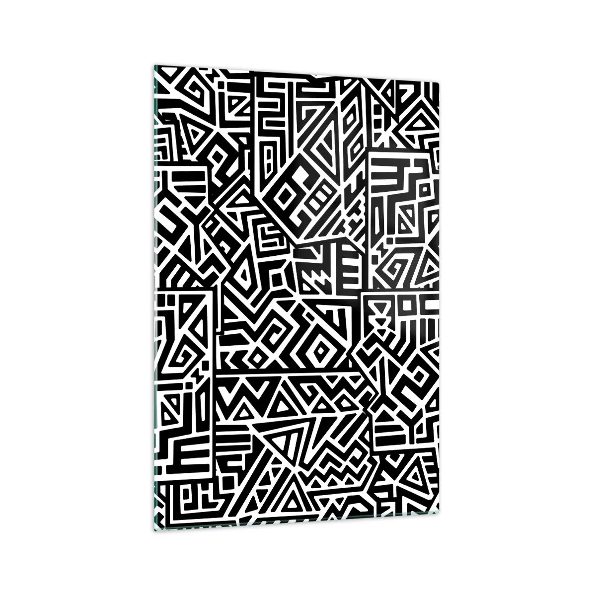 Obraz na skle - Predkolumbovská kompozícia - 70x100 cm