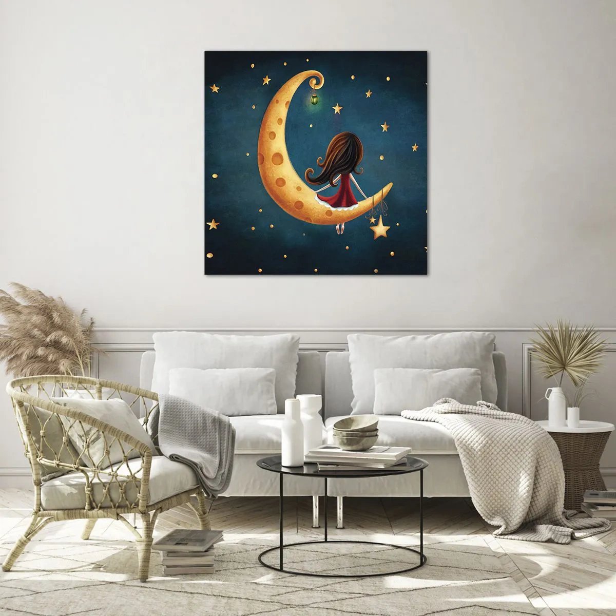 Obraz na skle - Kedysi dávno… - 40x40 cm