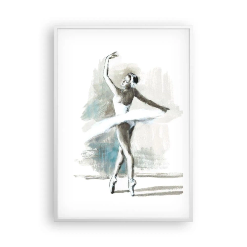 Plagát v bielom ráme - Zakliata do labute - 70x100 cm