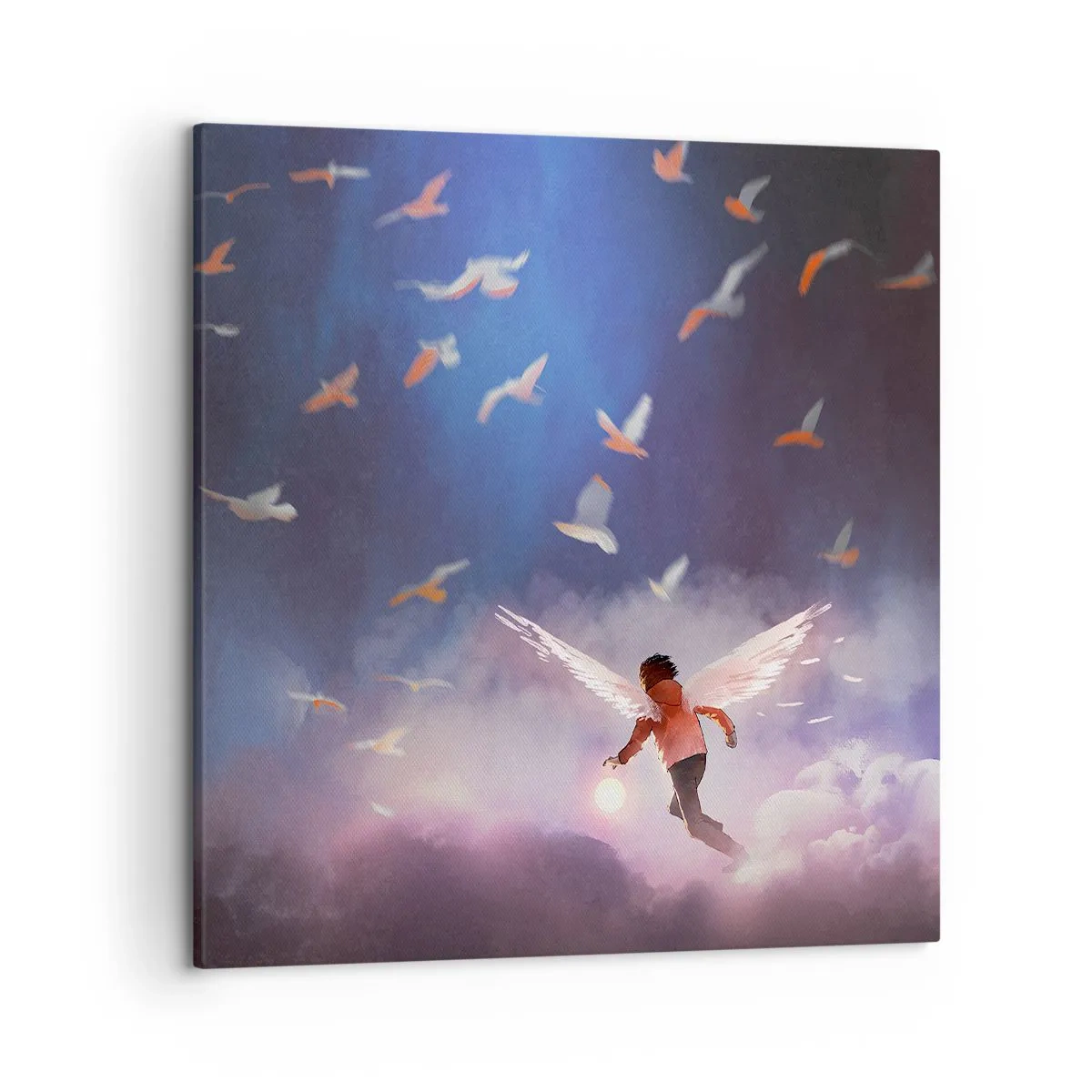 Obraz na plátne - Treba mať odvahu a predstavivosť - 50x50 cm