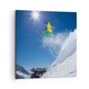 Obraz na plátne - Tancujúci s horami - 60x60 cm