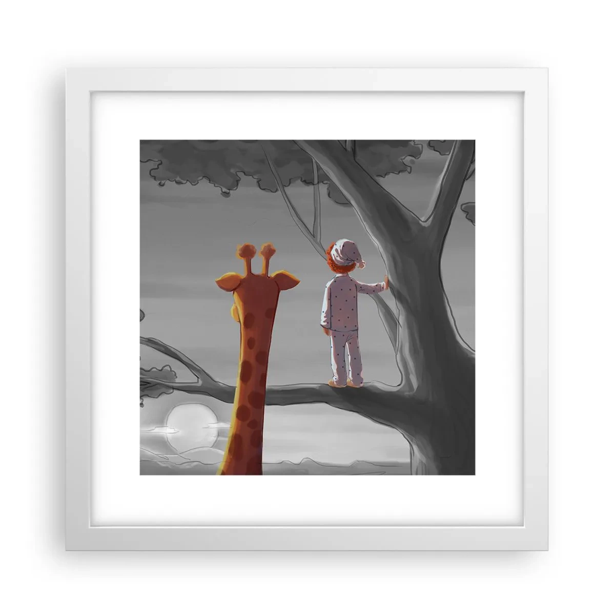 Plagát v bielom ráme - To sa naozaj deje - 30x30 cm