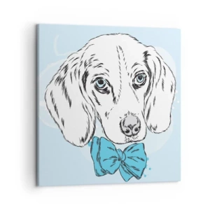 Obraz na plátne - Psia elegancia - 50x50 cm