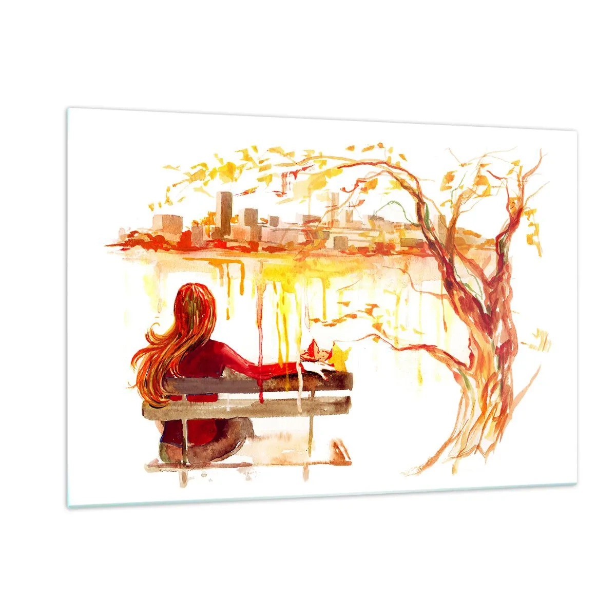 Obraz na skle - Okamih zamyslenia - 120x80 cm