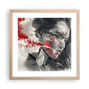 Plagát v ráme zo svetlého duba - V škárach absurdity - 40x40 cm