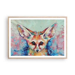 Plagát v ráme zo svetlého duba - Ste na mňa pripravení? - 100x70 cm