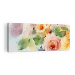 Obraz na plátne - Jemné ako akvarel - 100x40 cm