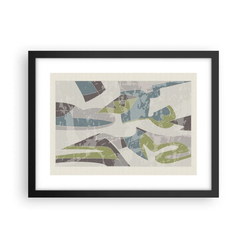 Plagát v čiernom ráme - Kompozícia za sklom - 40x30 cm