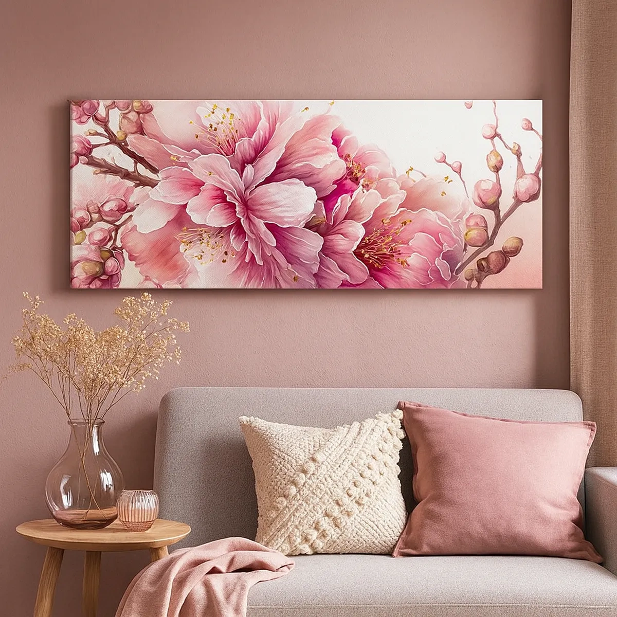 Obraz na plátne - Kvet kvitnúcej čerešne - 30x30 cm