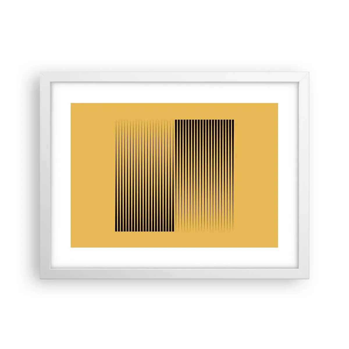 Plagát v bielom ráme - Štvorec protikladov - 40x30 cm