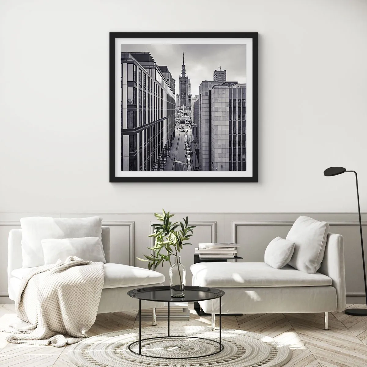 Plagát v čiernom ráme - Varšavské údolie - 50x50 cm