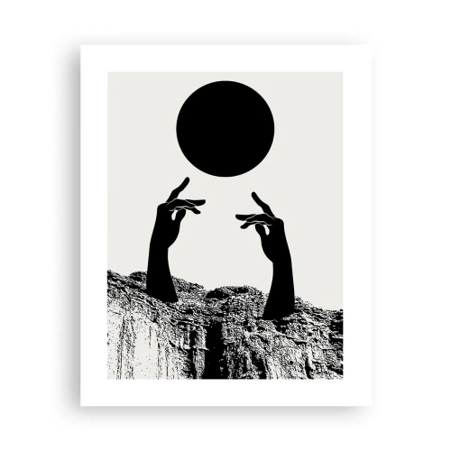 Plagát - Surrealistická kompozícia: slnko a zvyšok - 40x50 cm