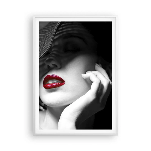 Plagát v bielom ráme - Štúdia v šarlátovej - 70x100 cm