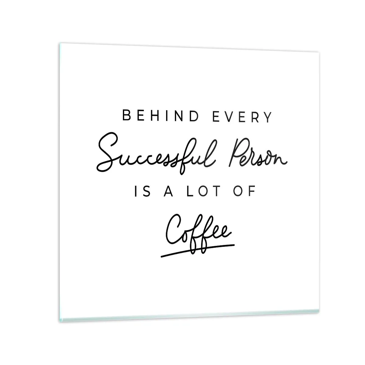 Obraz na skle - Tajomstvo úspechu - 40x40 cm