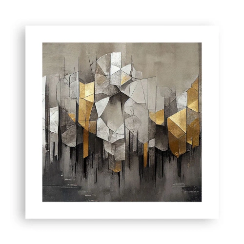 Plagát - Kompozícia z ľadu a svetla - 40x40 cm