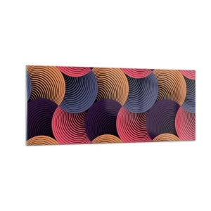 Obraz na skle - V kruhovom rytme - 100x40 cm
