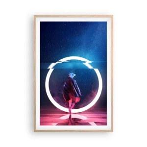 Plagát v ráme zo svetlého duba - Medzi svetmi - 61x91 cm