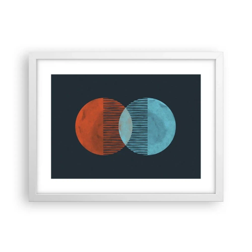 Plagát v bielom ráme - Astronomická fantázia - 40x30 cm