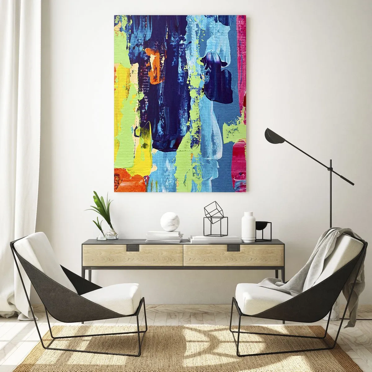 Obraz na skle - Život je krásny! - 50x70 cm
