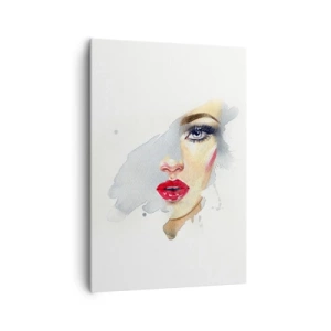 Obraz na plátne - Odraz v kvapke vody - 70x100 cm