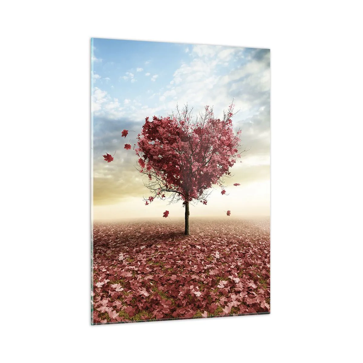 Obraz na skle - Zamilujte si tiež jeseň - 50x70 cm