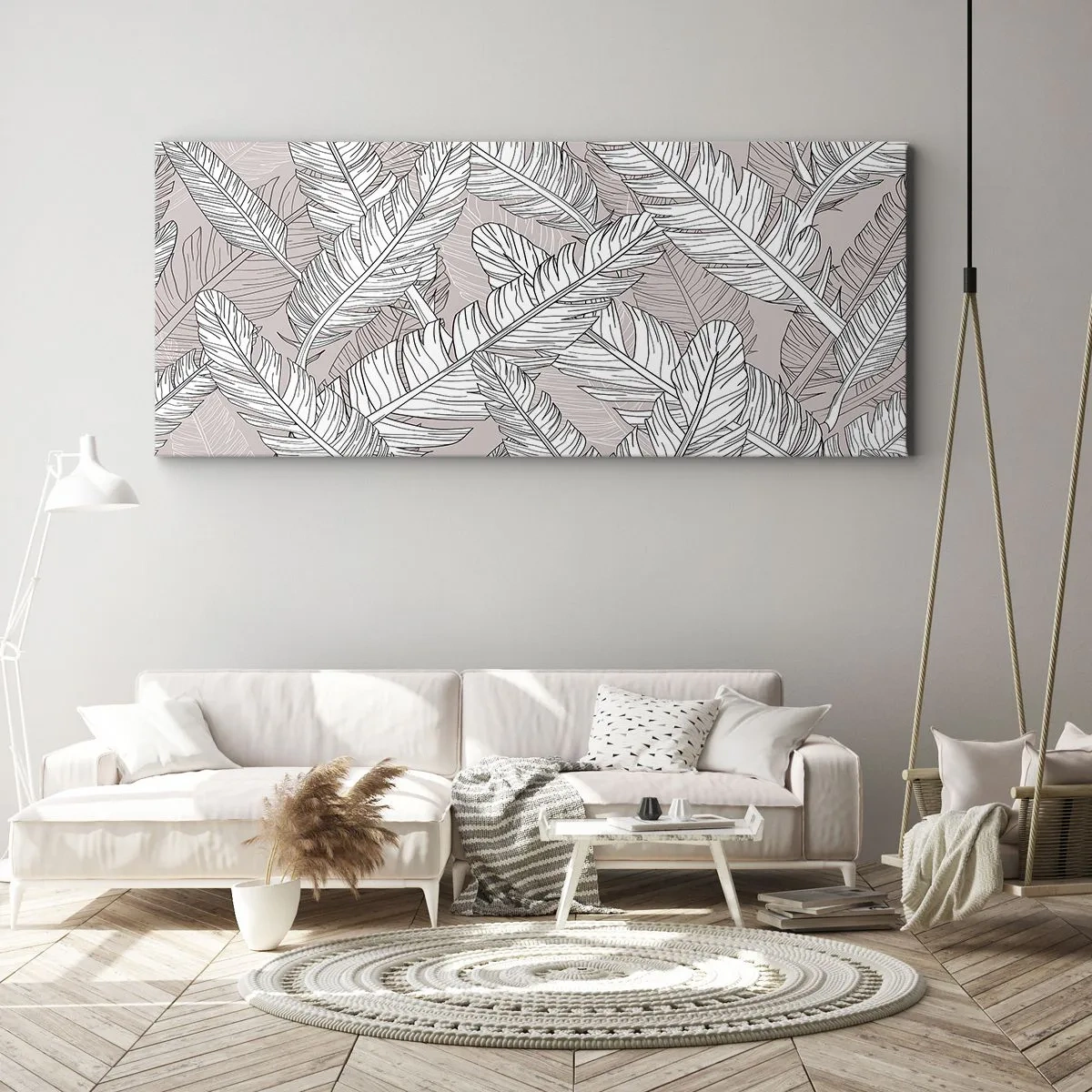 Obraz na plátne - Vírenie peria - 100x40 cm