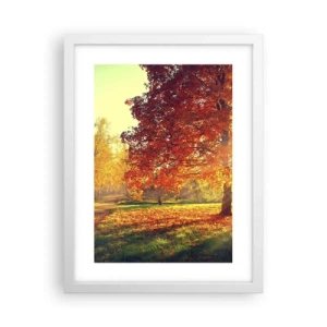 Plagát v bielom ráme - Červené je krásne - 30x40 cm