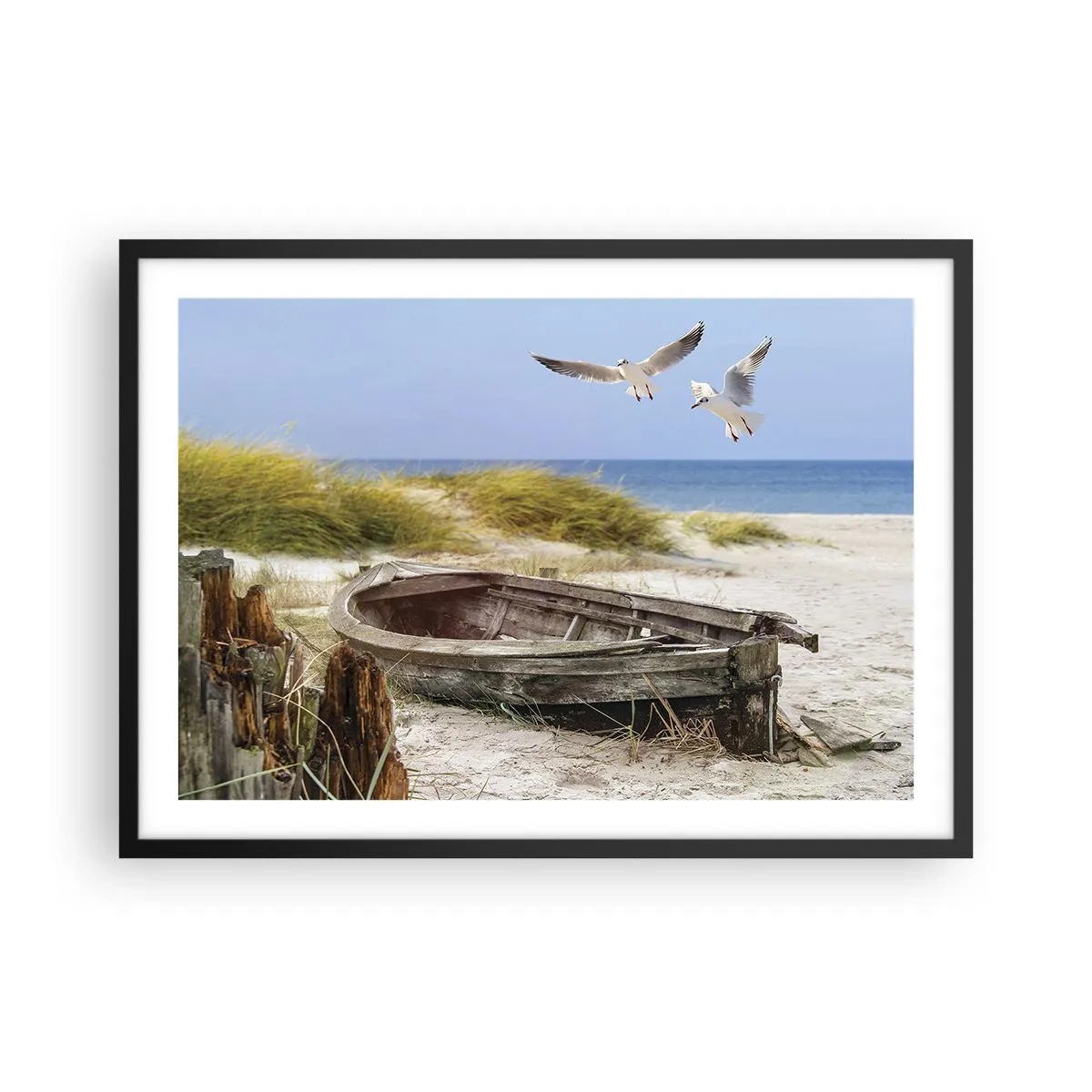 Plagát v čiernom ráme - Vetrom ožiarené - 70x50 cm