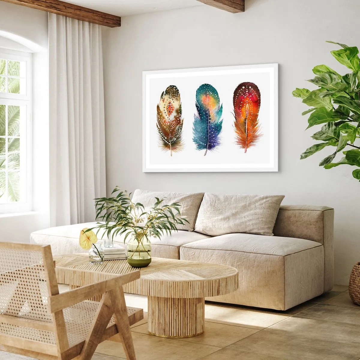 Plagát v bielom ráme - Rituály, obrady, tajomstvá - 100x70 cm