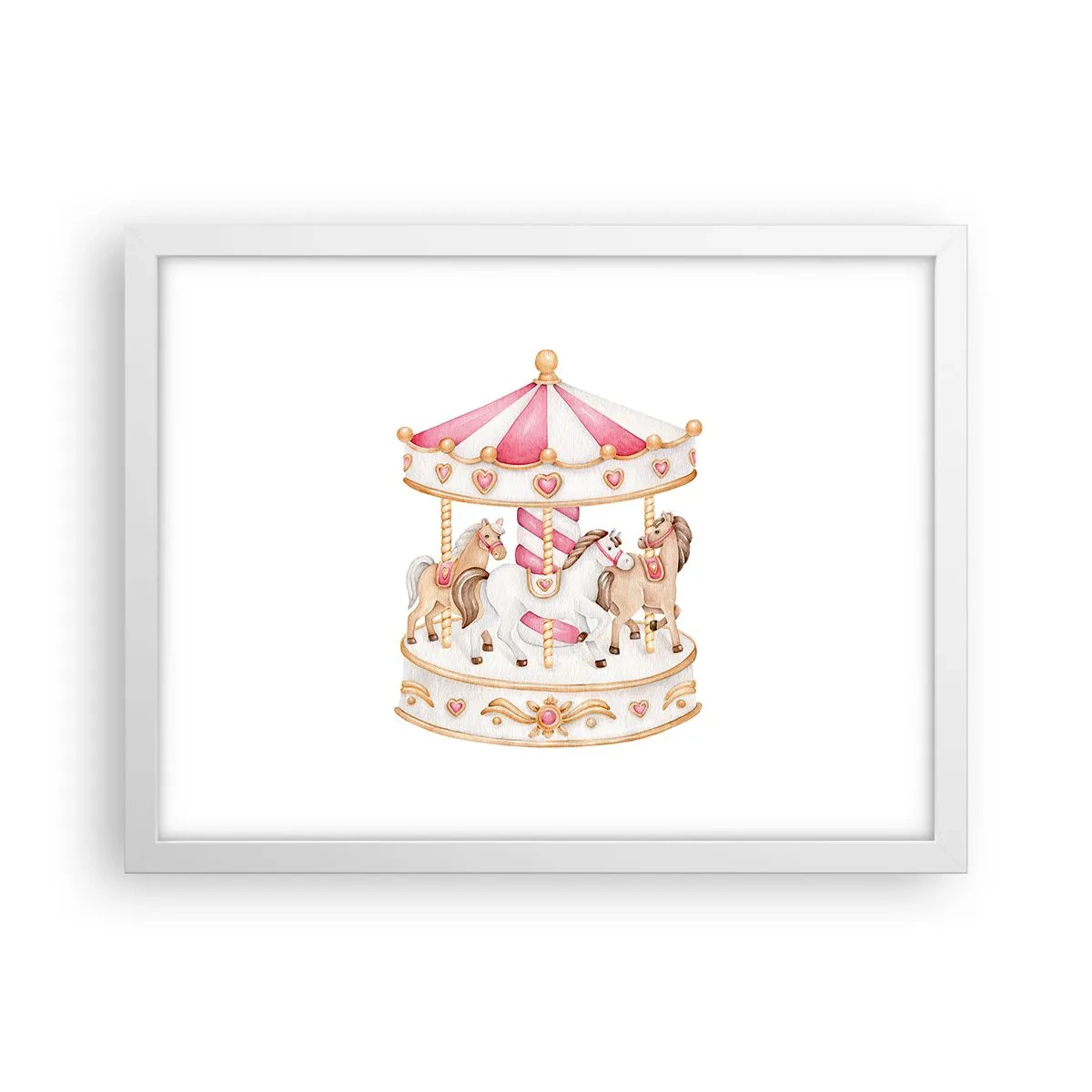 Plagát v bielom ráme - Sladký svet detstva - 40x30 cm