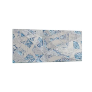 Obraz na skle - V šedo-modrom labyrinte - 120x50 cm