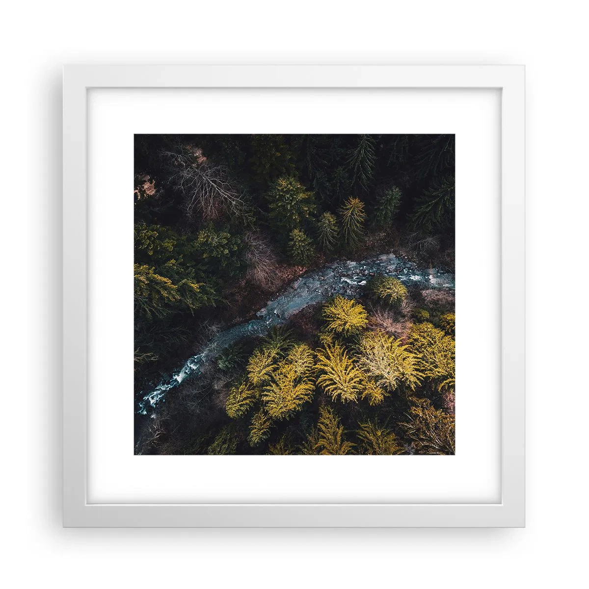 Plagát v bielom ráme - Rýchlo, stále rýchlejšie - 30x30 cm