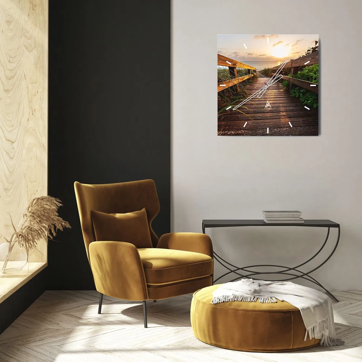 Nástenné hodiny - A priamo k brehu - 30x30 cm