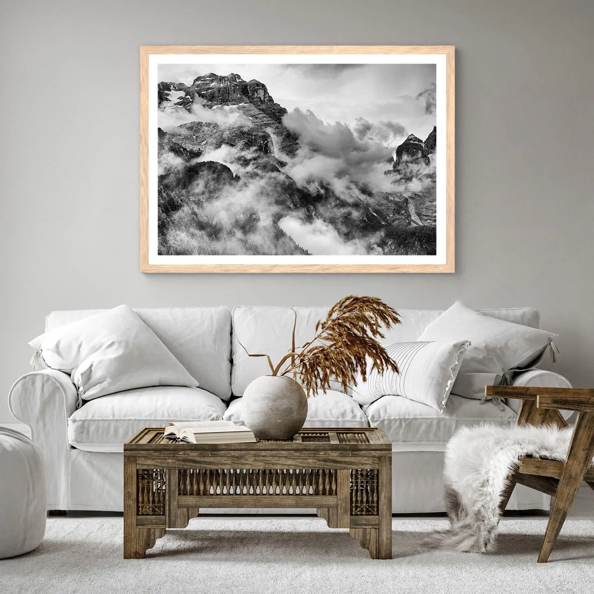 Plagát v ráme zo svetlého duba - Krásne a kruté - 91x61 cm